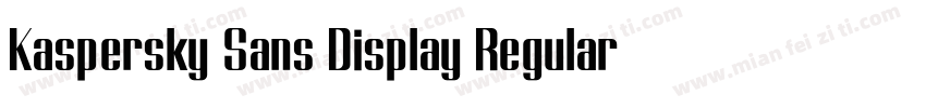 Kaspersky Sans Display Regular字体转换